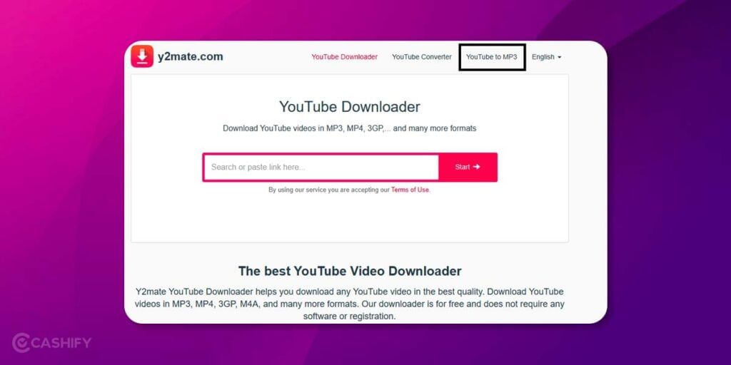 y2mate MP3 download