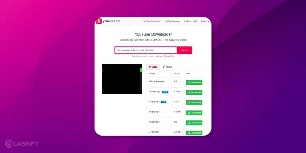 Download Audio from Youtube videos