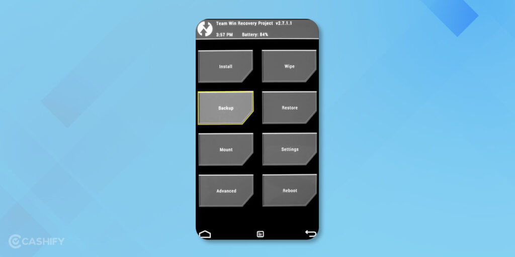 install TWRP custom Android Recovery