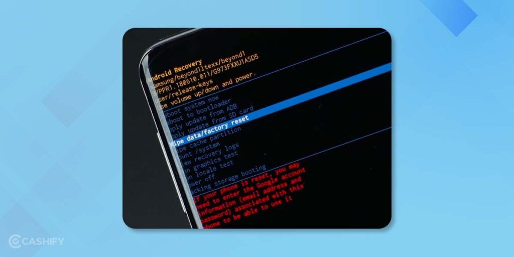 Wipe Data from Android Recovery Mode
