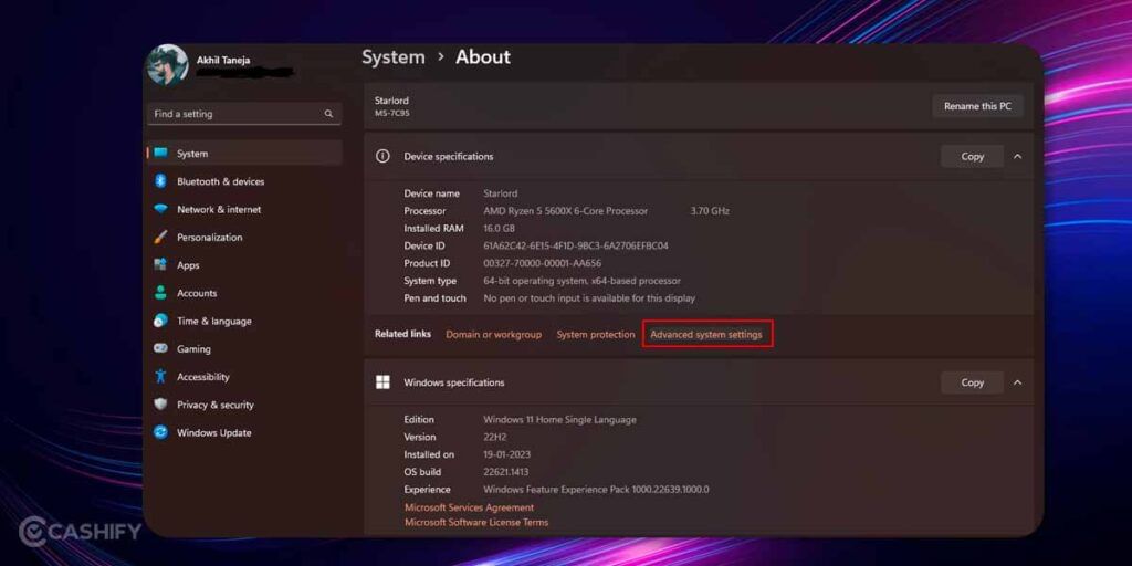 Increase virtual memory on windows 11