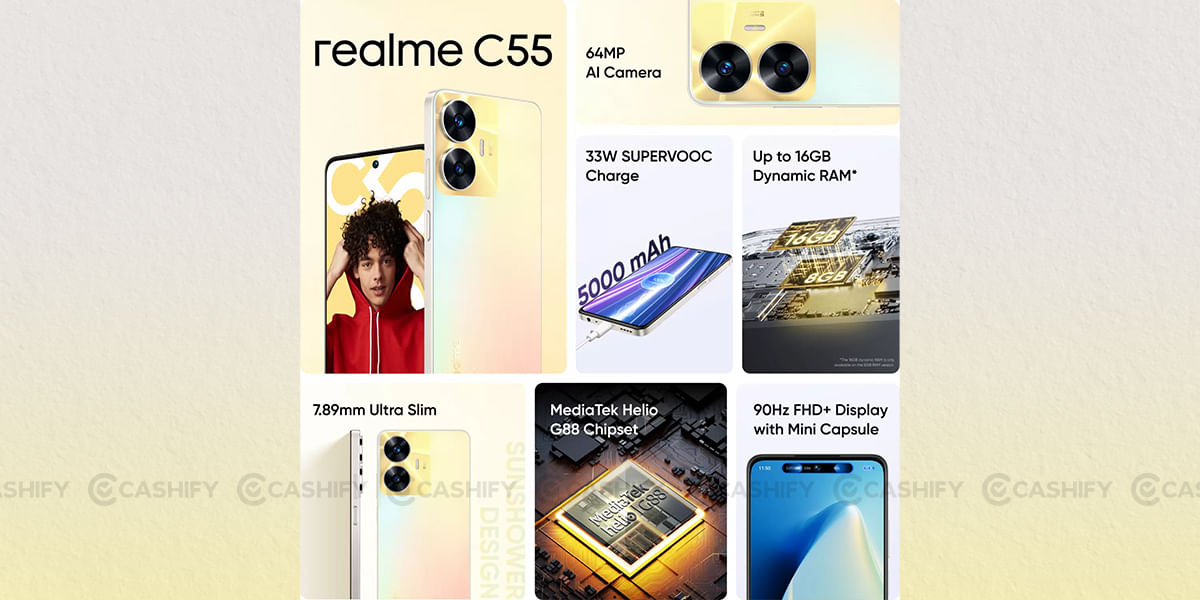 Realme C55 Specs at a glance