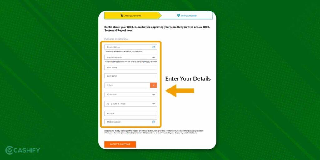 step-3 how to check cibil score