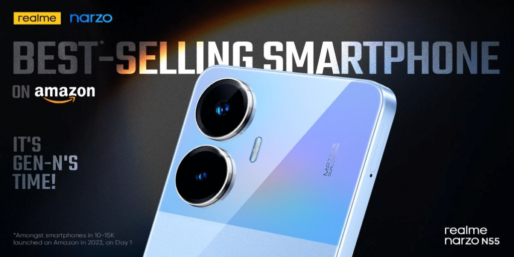 Realme Narzo N55 on Amazon price