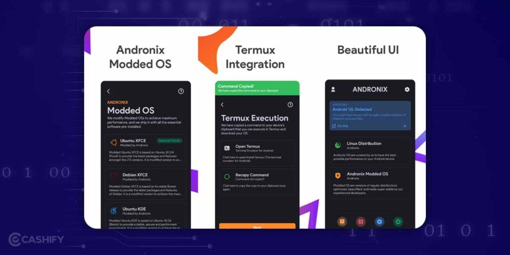 Andronix app to Install Linux on Android