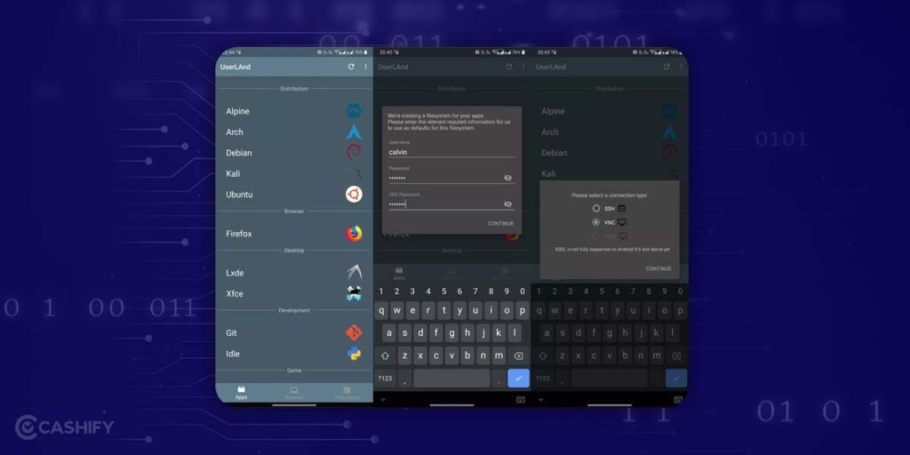 Install Linux on Android Using UserLAnd
