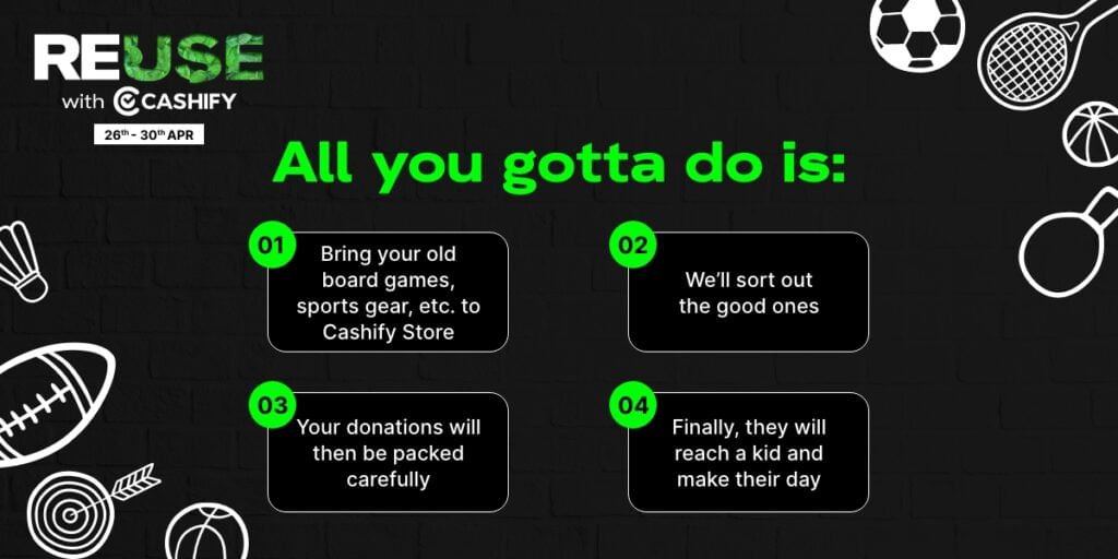 Cashify Reuse Campaign How To Donate Step-By-Step