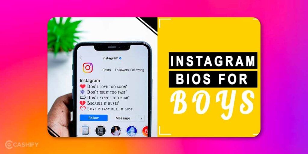 Impressive Instagram Bio for Boys