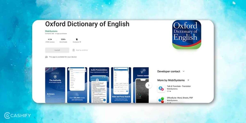 Oxford Dictionary of English
