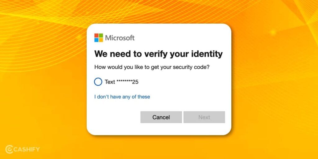 verify idenity microsoft account
