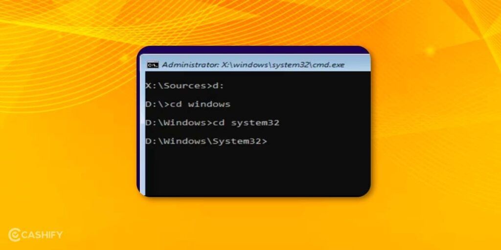 Windows CMD to reset password