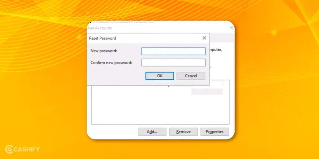 Create new admin password windows