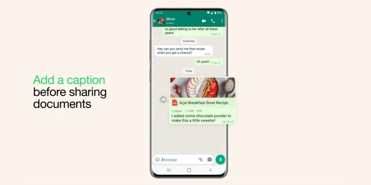 whatsapp captions