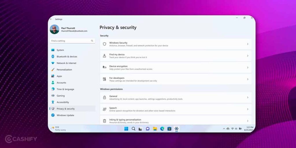 Enhanced Privacy Control in Windows 12