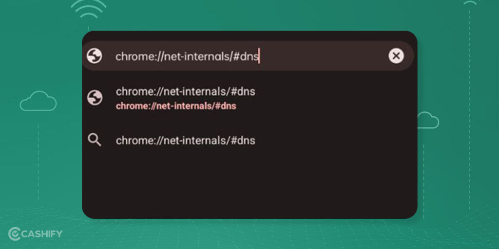 clear dns cache from chrome
