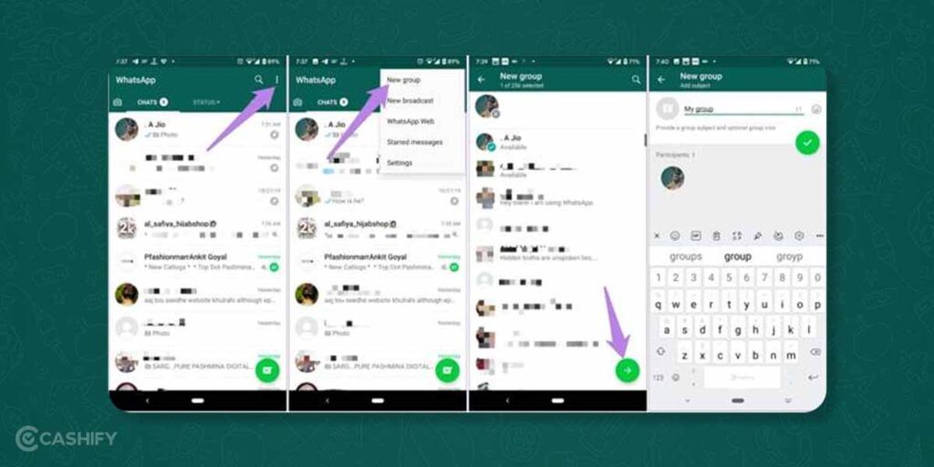 send the same message to multiple contacts at the same time
