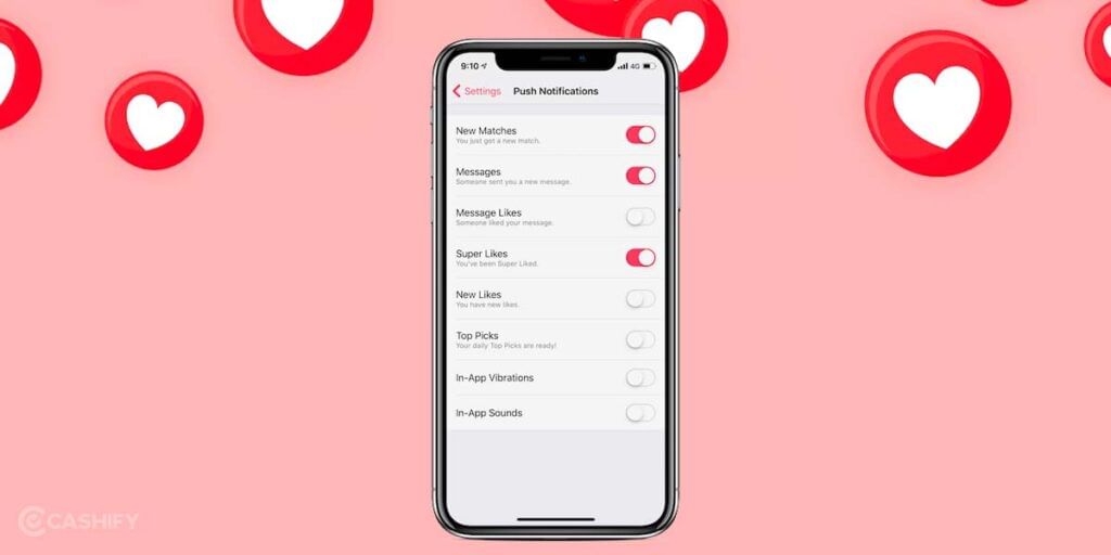 Mix and Match - Minimise Tinder notification on iOS