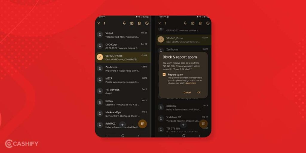 block spam messages on Android - step-1