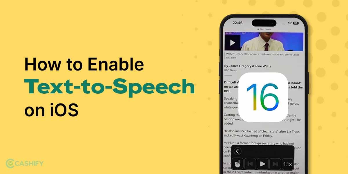 How To Enable Text-to-Speech on iOS
