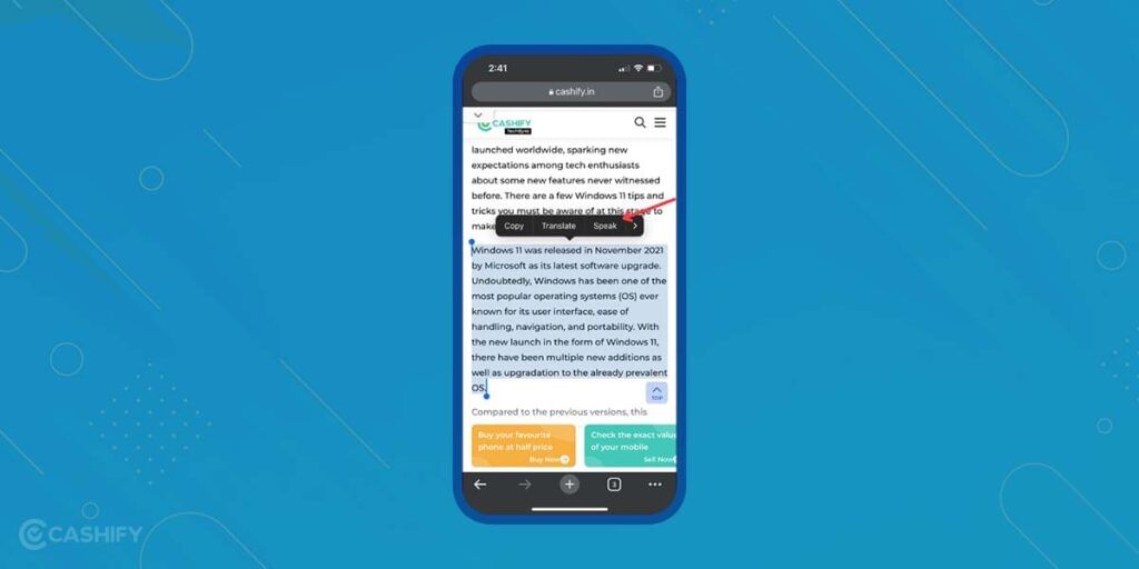 Use Text to speech on iPhone