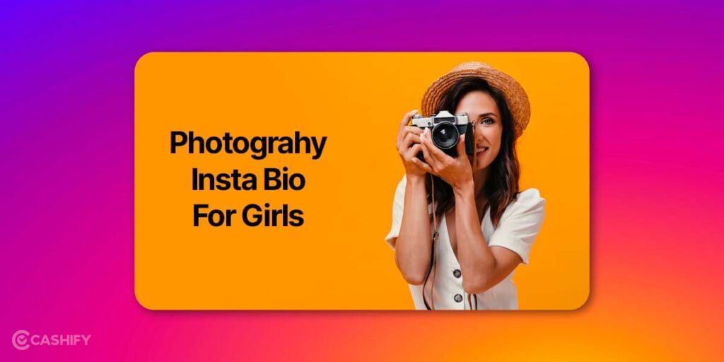 photography insta bio