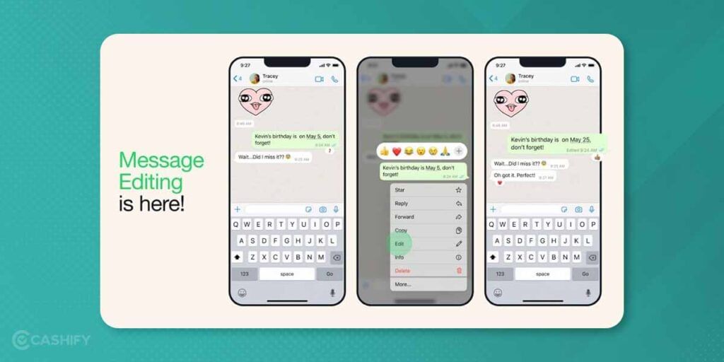 message editing whatsapp: New WhatsApp Features