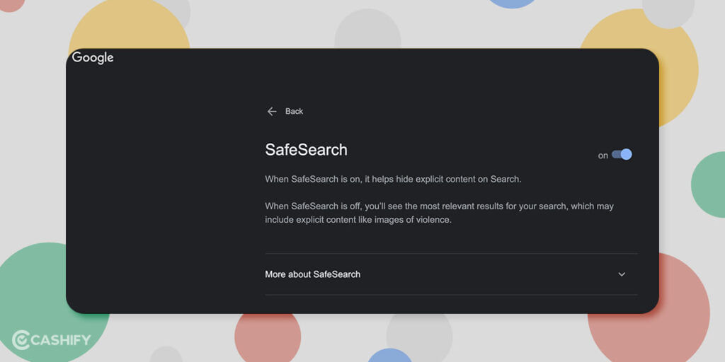 Google SafeSearch