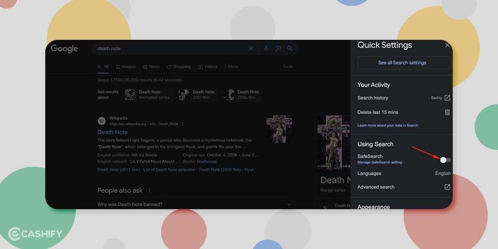 Enable Google SafeSearch