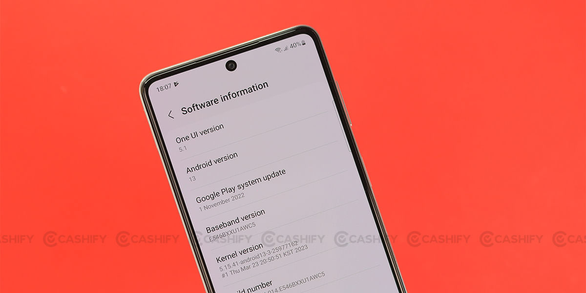 Samsung Galaxy F54 Software