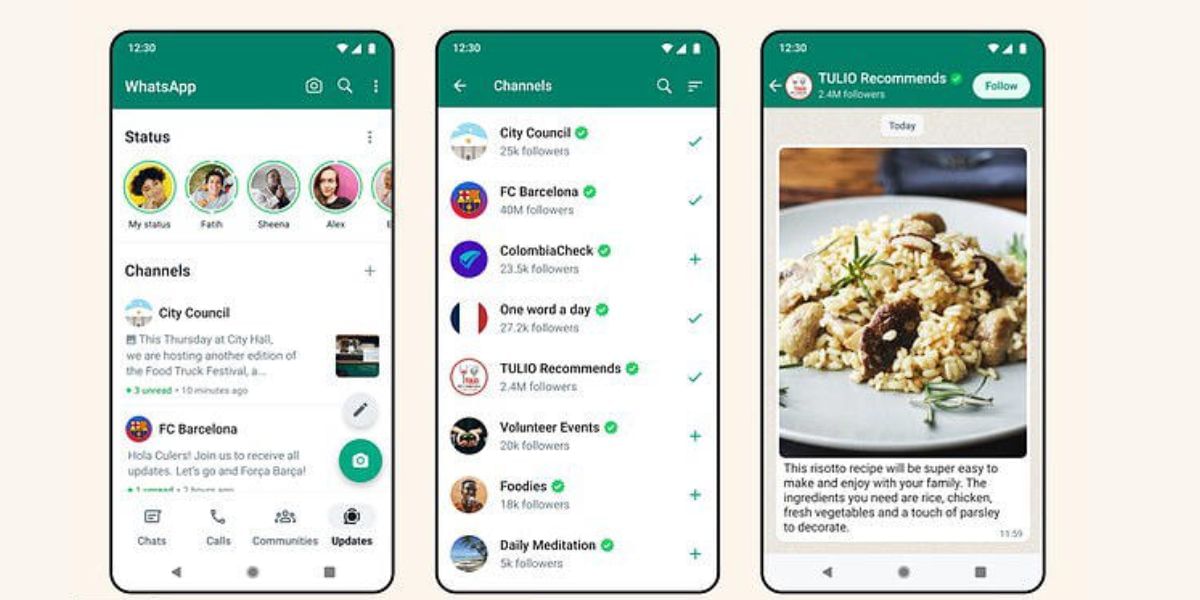 whatsapp channels privacy