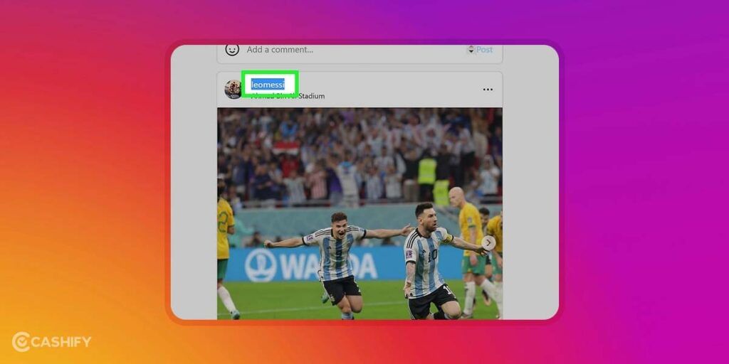 How to find Instagram profile URL - step-1