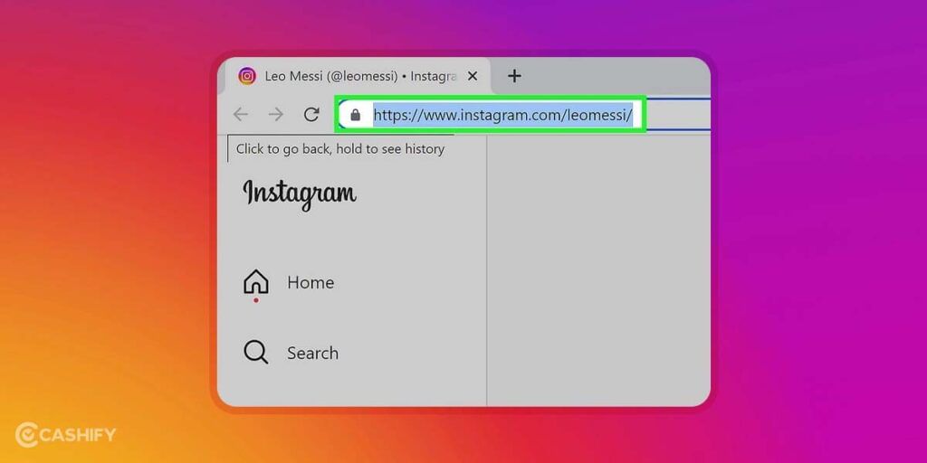 How to find profile URL - step -2