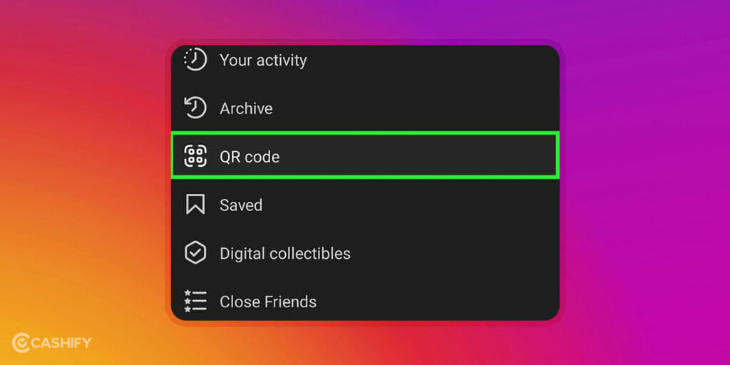 How to share Instagram profile - via QR code - step - 16