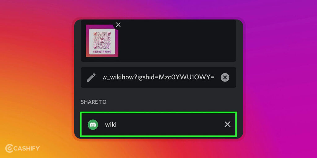 Share QR code