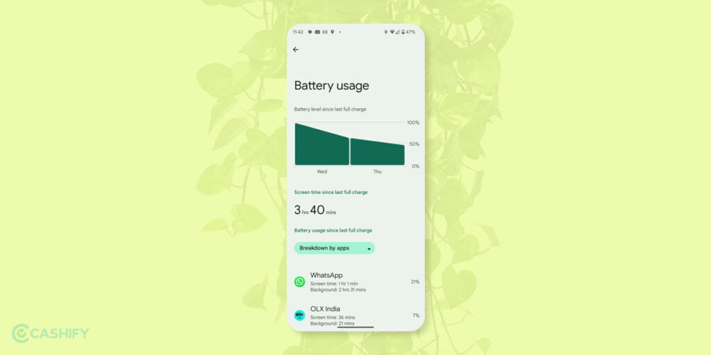 Battery Life Improvement - Android 14 features