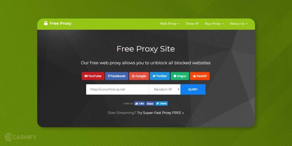 Free Proxy - best proxy websites for school