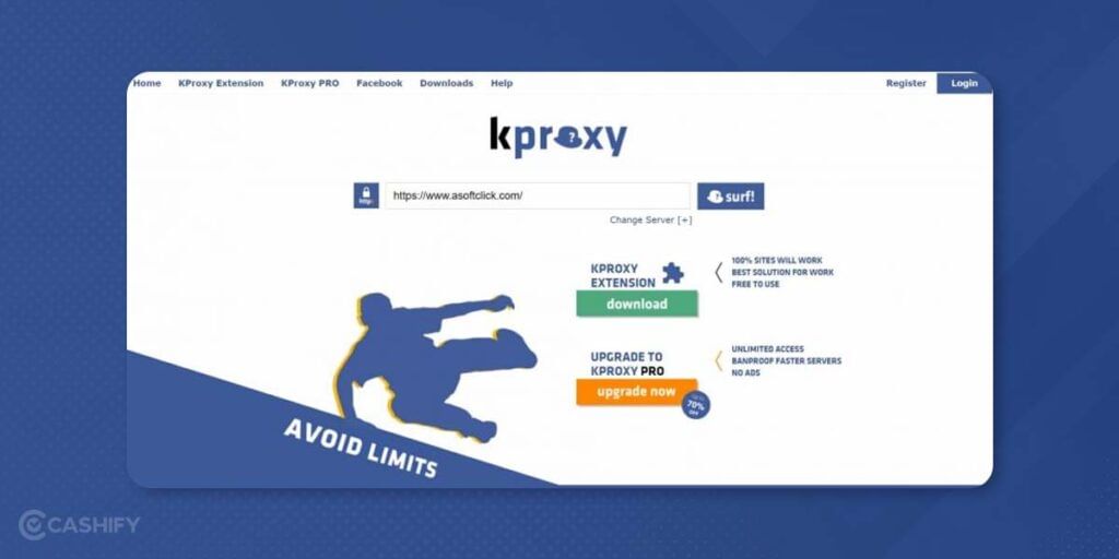 KProxy - best proxy website for school