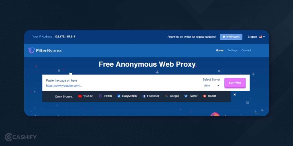 FilterBypass - best proxy website for school