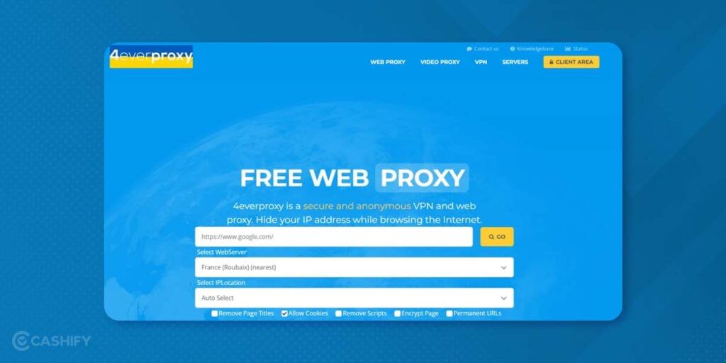4everproxy - best proxy websites for school