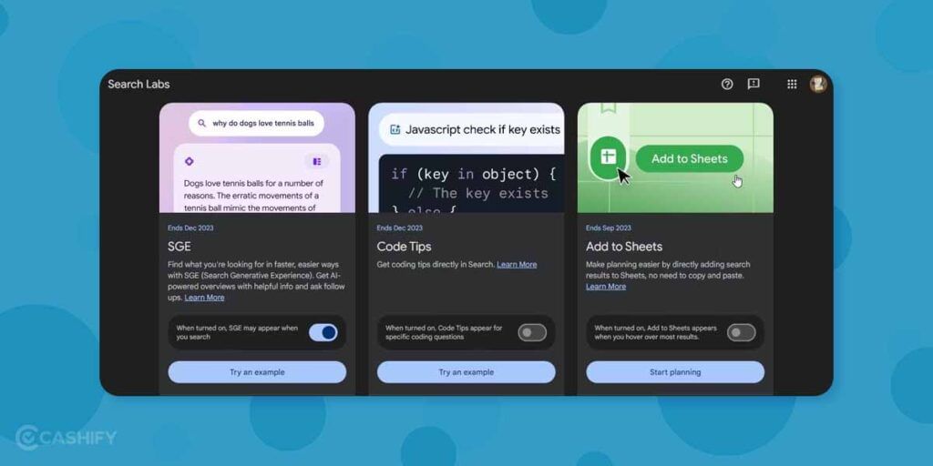 Google AI Generative Search Experience