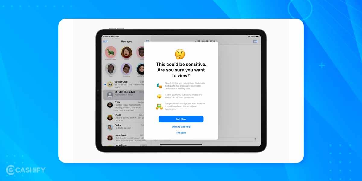 avoid sensitive content on iphone