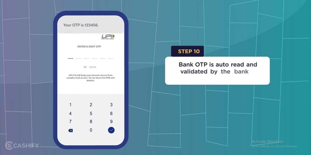 Bank account verification: Activate UPI Using Aadhar