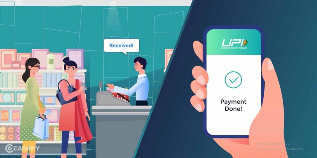 pay and receive : Activate UPI Using Aadhar