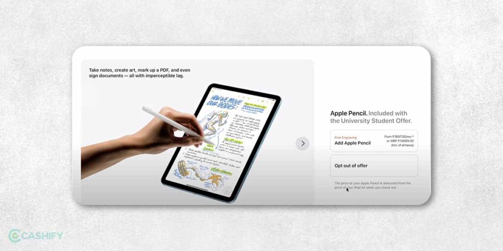 Free Apple Pencil with an iPad