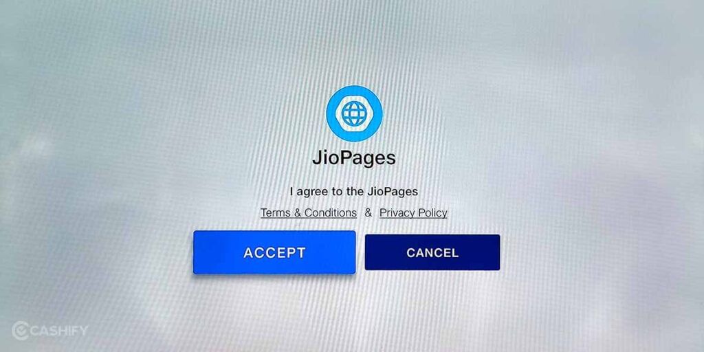 Accept The Terms and Conditions.
