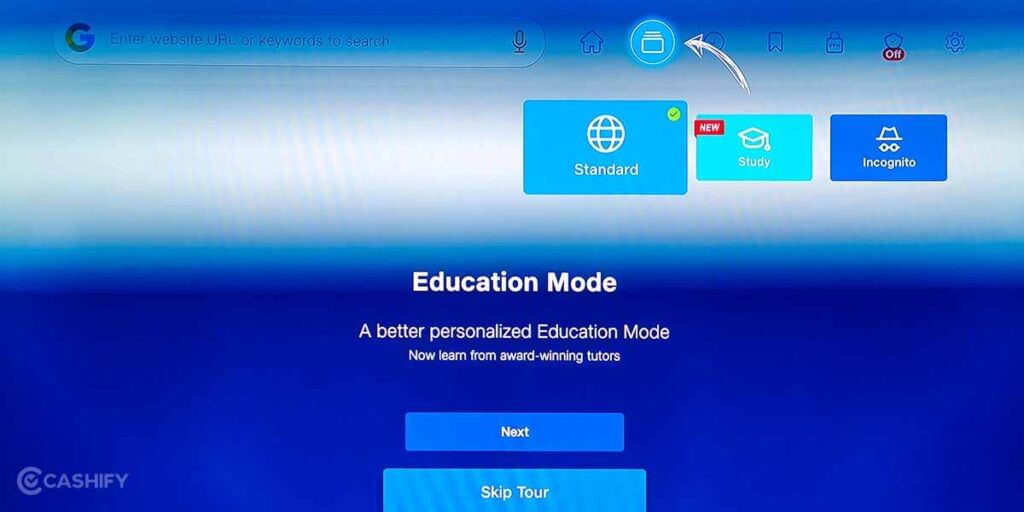 You can have a tour of how to use the browser or skip it if you're well-versed in this app.