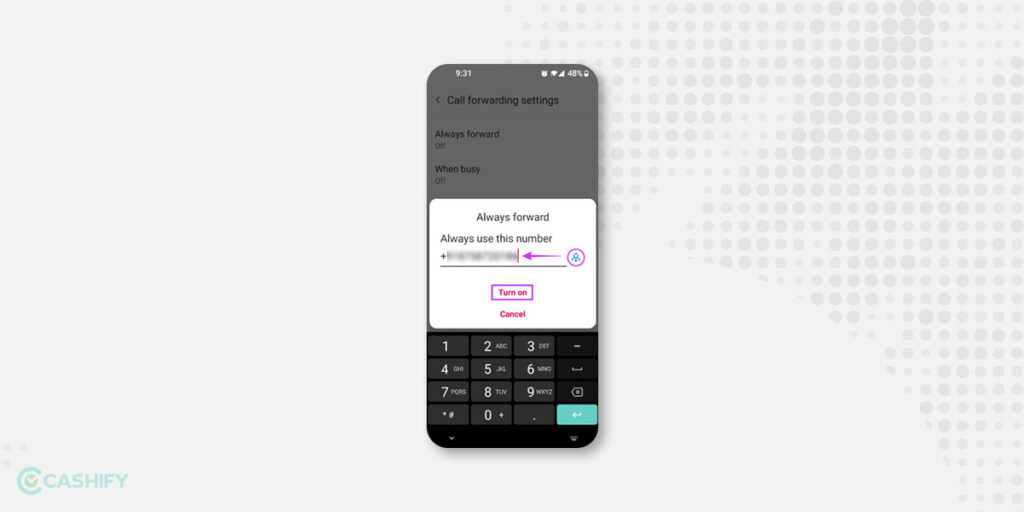 Enable Call Forwarding