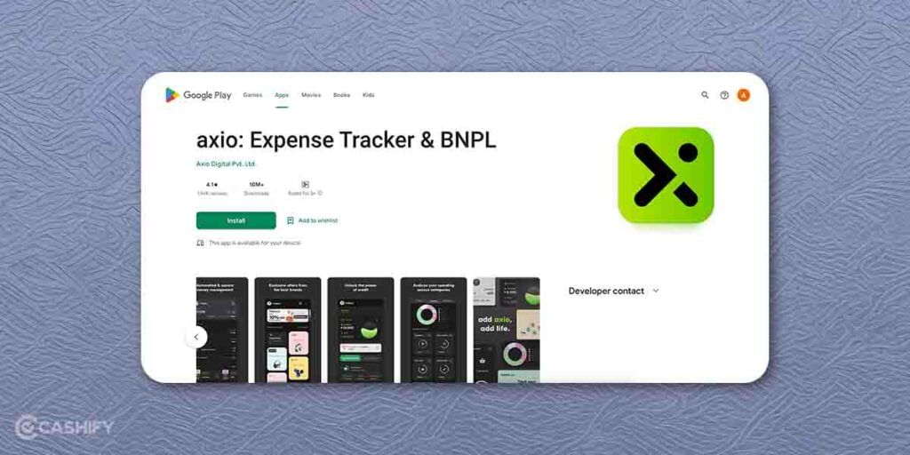axio expense tracker app