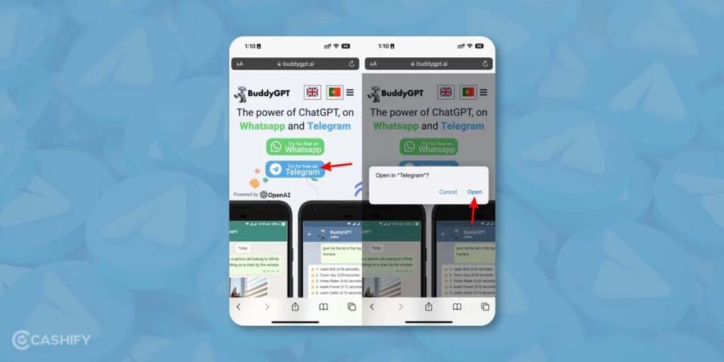ChatGPT on Telegram Using BuddyGPT