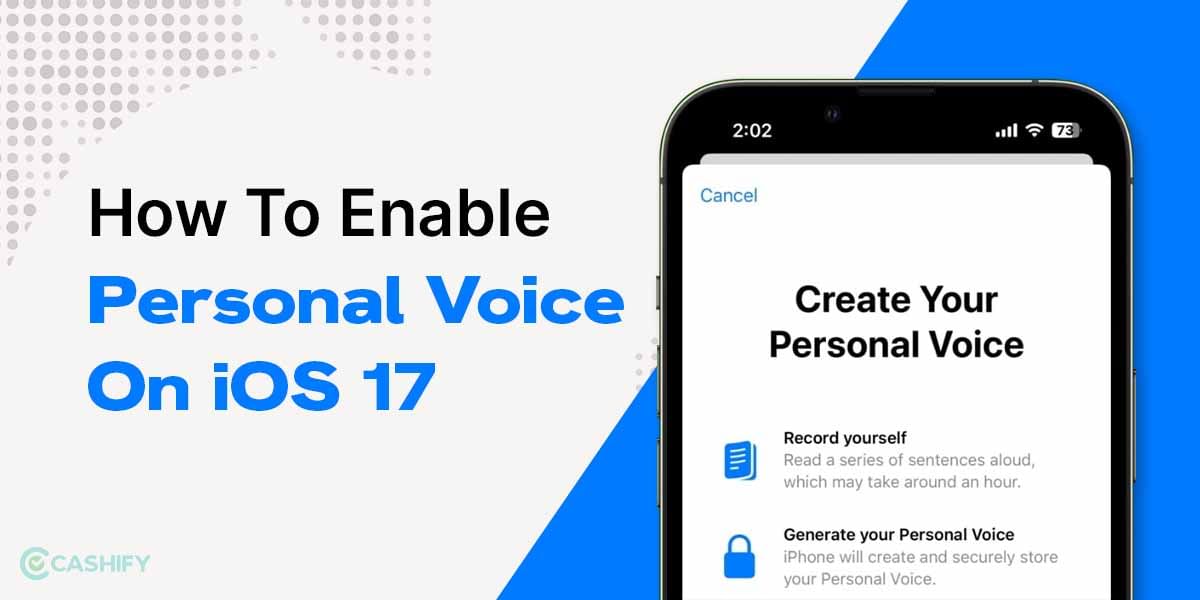 How To Enable Personal Voice On iOS 17